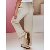 DStreet Spodnie damskie materiałowe wide leg LINESSA khaki | shoptok.hr