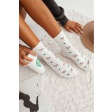Milena Cotton Women's Socks With Deer White Cijene