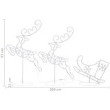  Akrilni božićni sob sa sanjkama 260 x 21 x 87 cm plavi | Eponuda.com