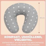 FLOWEN majhna blazina za dojenje z belimi zvezdami | Shoptok.si