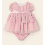 Mayoral Newborn Dječja haljina boja: ružičasta, mini, širi se prema dolje