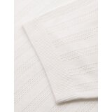 Ombre Men's openwork polo shirt with zipper at neckline - white | Shoptok.si
