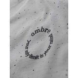 Ombre Men's printed cotton T-shirt with round neckline - light grey | shoptok.hr