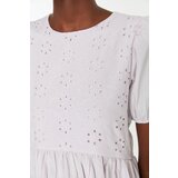 Trendyol Lilac Woven Brode Balloon Sleeve Midi Woven Dress | Eponuda.ba