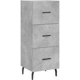  Visoka komoda siva betona 34,5x34x180 cm od konstruiranog drva | shoptok.hr