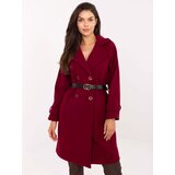RUE PARIS Coat-IT-EN-FL5712.84-burgundy Cene
