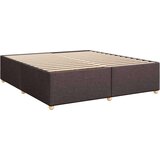 vidaXL Box spring postelja z vzmetnico temno rjav 200x200 cm blago, (21308927) | Shoptok.si