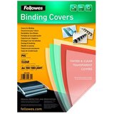 Fellowes Folije PVC za spiralni uvez A4 180 mic 100/1 prozirna | shoptok.hr
