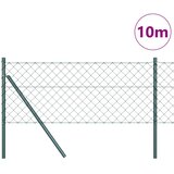  Stup za ogradu Zelena 10 x 0,4 m (mreža 60 x 60 mm) Čelik i PVC | shoptok.hr