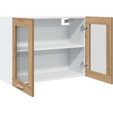 Viseći stakleni ormar Artisan hrast 80x31x60 cm izrađeno drvo | shoptok.hr
