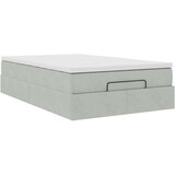 vidaXL Okvir za krevet s madraca svjetlosivi 120x190 cm baršunasti | shoptok.hr