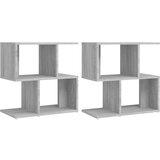 Furnova Nočna omarica 2 kosa siva sonoma 50x30x51,5 cm konstruiran les, (21926171) | Shoptok.si