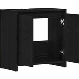 vidaXL Kupaonski ormarić crni hrast 60x33x60 cm izrađeno drvo Cijene