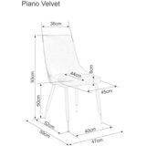 Molarem Home Stolica Piano B BARŠ.M.-zelena | shoptok.hr
