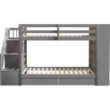 Lumor Lesena pograd 90x200cm - z 2 predaloma in knjižnico - siva, (22068428) | Shoptok.si