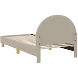  Krevet za djecu s uzglavljem Svijetlo siva 80 x 160 cm Vuna | shoptok.hr