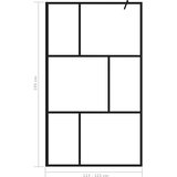 Pregrada za tuširanje od kaljenog stakla crna 115 x 195 cm | shoptok.hr