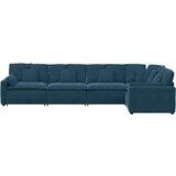  Modularna sofa s jastucima, plava baršunasta | Eponuda.com