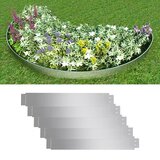 vidaXL Komplet 5 fleksibilnih ograj za trato pocinkano jeklo 100x14 cm Cene