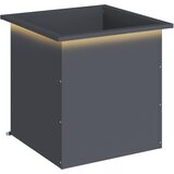  Vrtna posuda za sadnju s LED svjetlom Antracit 50 x 50 x 48 cm Slike
