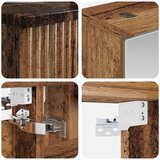  Set ormarića za kupaonicu 4 pcs Staro drvo 43 x 16 x 62,5 cm | Shoptok.si