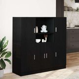 vidaXL 3-dijelni set kuhinjskih ormarića od crnog konstruiranog drva | shoptok.hr