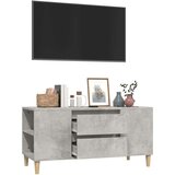 TV ormarić boja betona 102 x 44 5 x 50 cm od konstruiranog drva | shoptok.hr