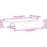 Stolna montirana na zid Hrast sonoma 87,5 x 34,5 x 17 cm | shoptok.hr