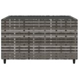  Četvrtasti vrtni stolić za kavu sivi 50 x 50 x 30 cm poliratan | shoptok.hr