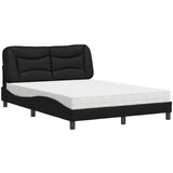  Krevet s madracem crni 140 x 200 cm od umjetne kože | shoptok.hr