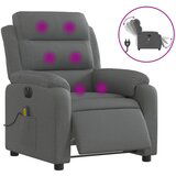  The Living Store Električni masažni naslanjač temno sivo blago - Električni Masažni Stol, (21501930) | Shoptok.si