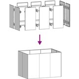 vidaXL Sadilica 120x80x80 cm od pocinčanog čelika | shoptok.hr