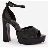 Boto Ladies Sandals On Heel And Platform Eco Leather White Lomman | Shoptok.si