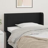 vidaXL Vzglavje z ušesi črn 103x16x78/88 cm umetno usnje Cene