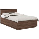  Krevetna konstrukcija S LED lampica Smeđi hrast 120 x 190 cm | shoptok.hr
