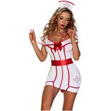 JSY 094 - kostum medicinske sestre - belo-rdeč - L/XL | Shoptok.si