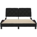 Okvir kreveta s LED-om bez madraca crni 120 x 200 cm od tkanine | shoptok.hr