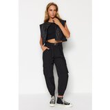 Trendyol Black Woven Cargo Trousers with Pocket Cijene