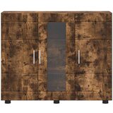 vidaXL kreveta dimljeni hrast 55.5 x 29 x 100 cm konstruirano drvo | shoptok.hr