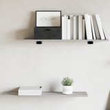 vidaXL Stenske police 4 kosi siva sonoma 80x20x1,5 cm inženirski les | Shoptok.si