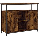  Komoda boja dimljenog hrasta 100x35x80 cm konstruirano drvo | shoptok.hr