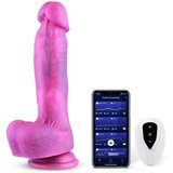 HiSmith WDA024-M Wildolo Fantasy Glitter Vibrating Silicone Dildo with App 25.5cm Pink Cene
