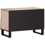 TV ormarić bijeli 70 x 34 x 46 cm od masivnog drva manga | shoptok.hr
