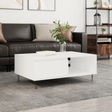 vidaXL Klubska mizica bela 90x60x35 cm inženirski les Cene