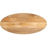 vidaXL Mizna plošča 90x40x2,5 cm ovalna trden mangov les | Shoptok.si