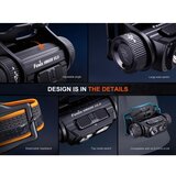 Fenix HM60RV20 - prigušiva LED punjiva čelna lampa LED/USB 4000mAh IP68 1600lm 292h narandžasta | Eponuda.com