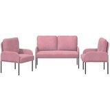  Sedežne garniture 3 pcs Roza 115 x 56 x 80 cm Vezani les | Shoptok.si
