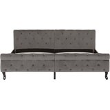  Okvir za krevet sivi baršunasti 180 x 200 cm | Eponuda.com