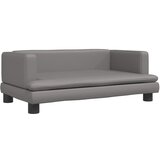 vidaXL Otroški kavč siv 80x45x30 cm umetno usnje, (20988170) | Shoptok.si
