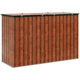  Škatla za shranjevanje v vrtu Rjava 214 x 82 x 132 cm Jeklo | Shoptok.si